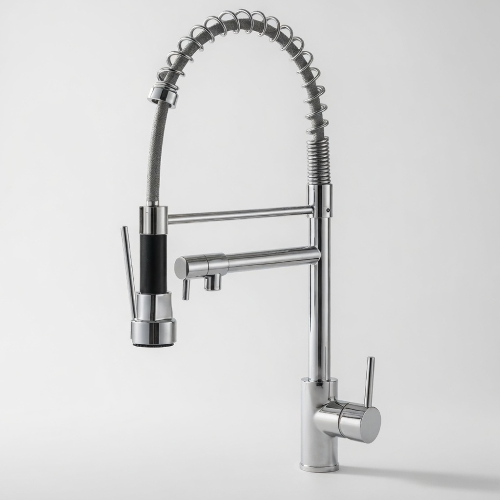 Torneira Gourmet Cozinha Bancada Cromada Quente e Frio Torneira Monocomando Cozinha  Aço Inox