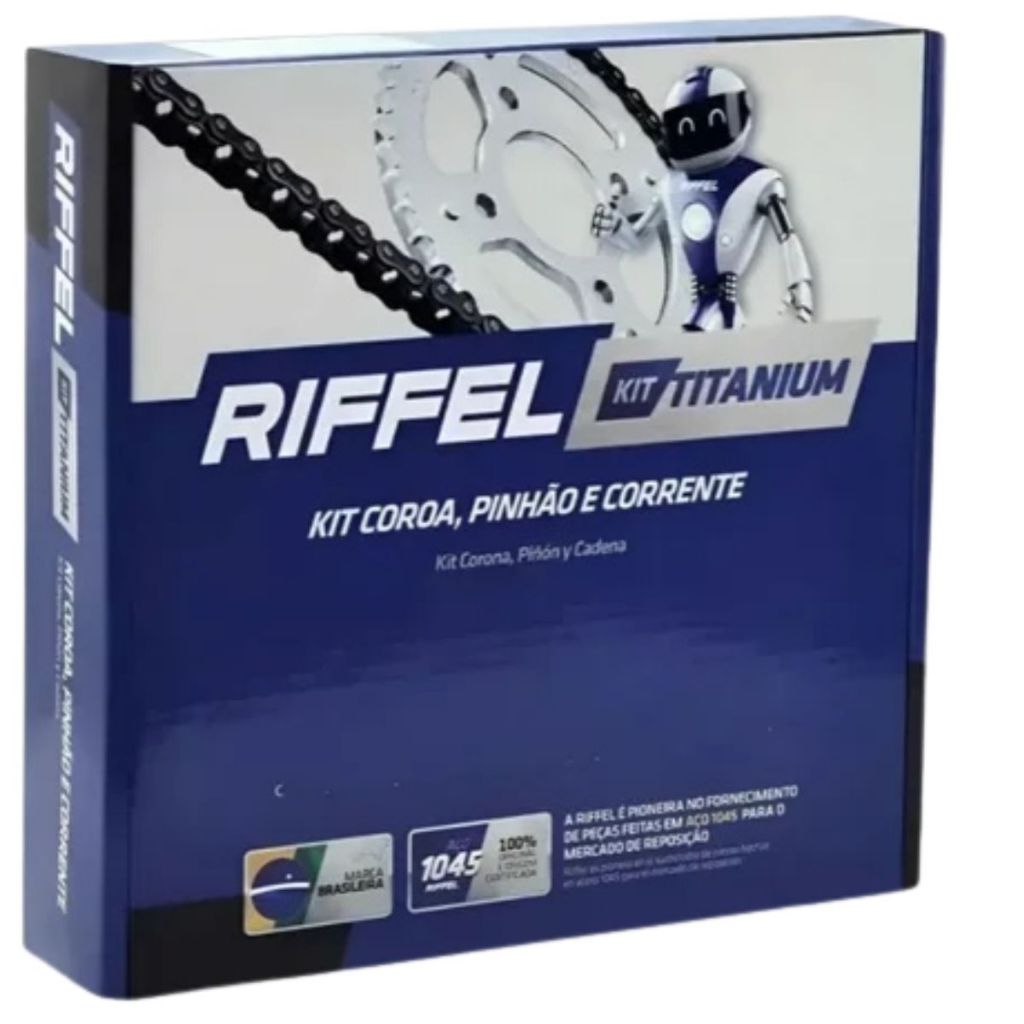 Kit Relação Traxx Zig 50 2011 2012 2013 2014 2015 2016 2017 Riffel Aço 1045