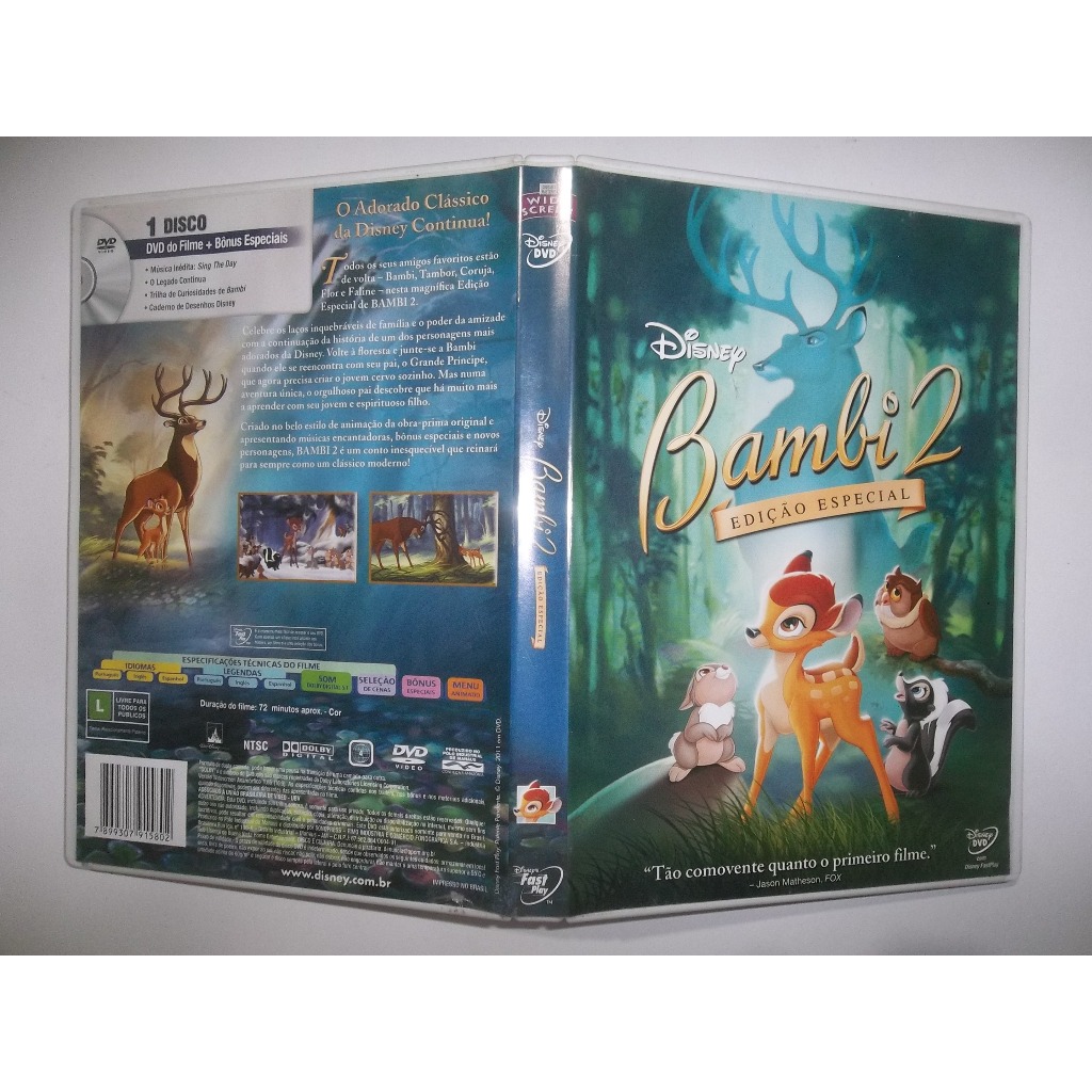 dvd bambi 2 walt disney