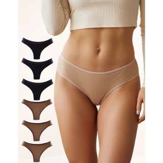 Kit Calcinhas Modelo Biquini Slim Feminina Del Linha Cotton Algodão de Verdade