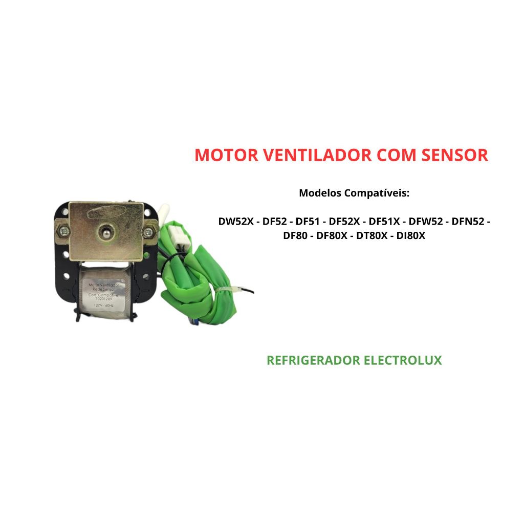 Motor Ventilador Sensor Geladeira Dfn52/dfw52 127v 70201289