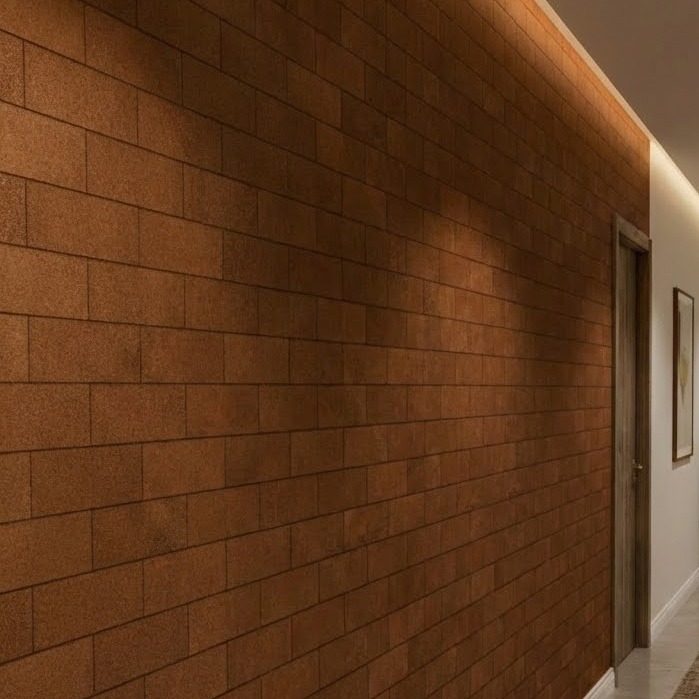 Kit 150 Madeira Tijolinho MDF Autocolante Brick Rústico