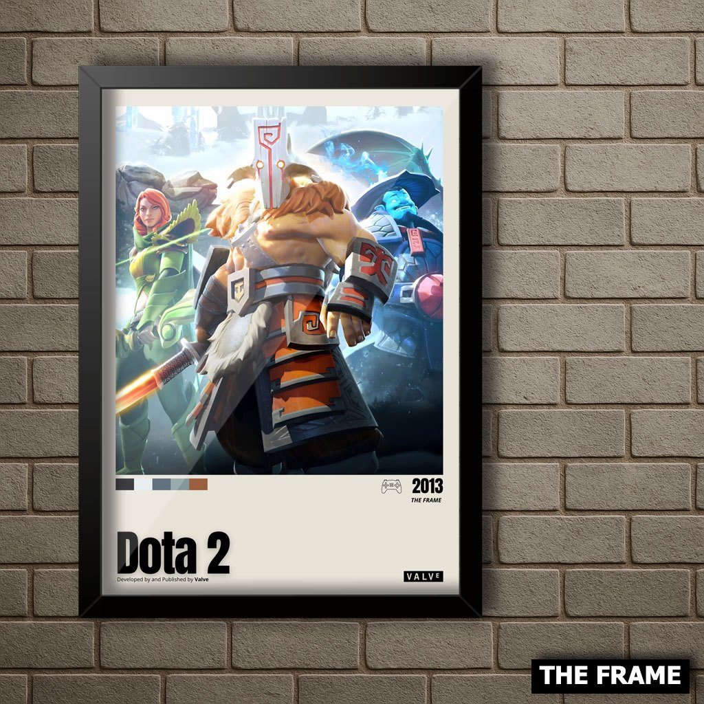 Quadro Decorativo A4/A3 Jogo Dota 2