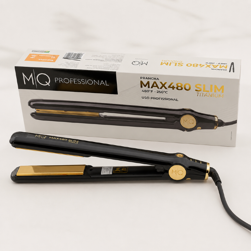 Chapinha Prancha MQ Max480 Slim Titanium - Black