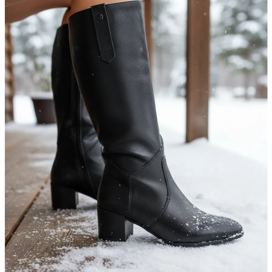 Bota Feminina Montaria Cano Alto Bottero Couro Salto Grosso 314215