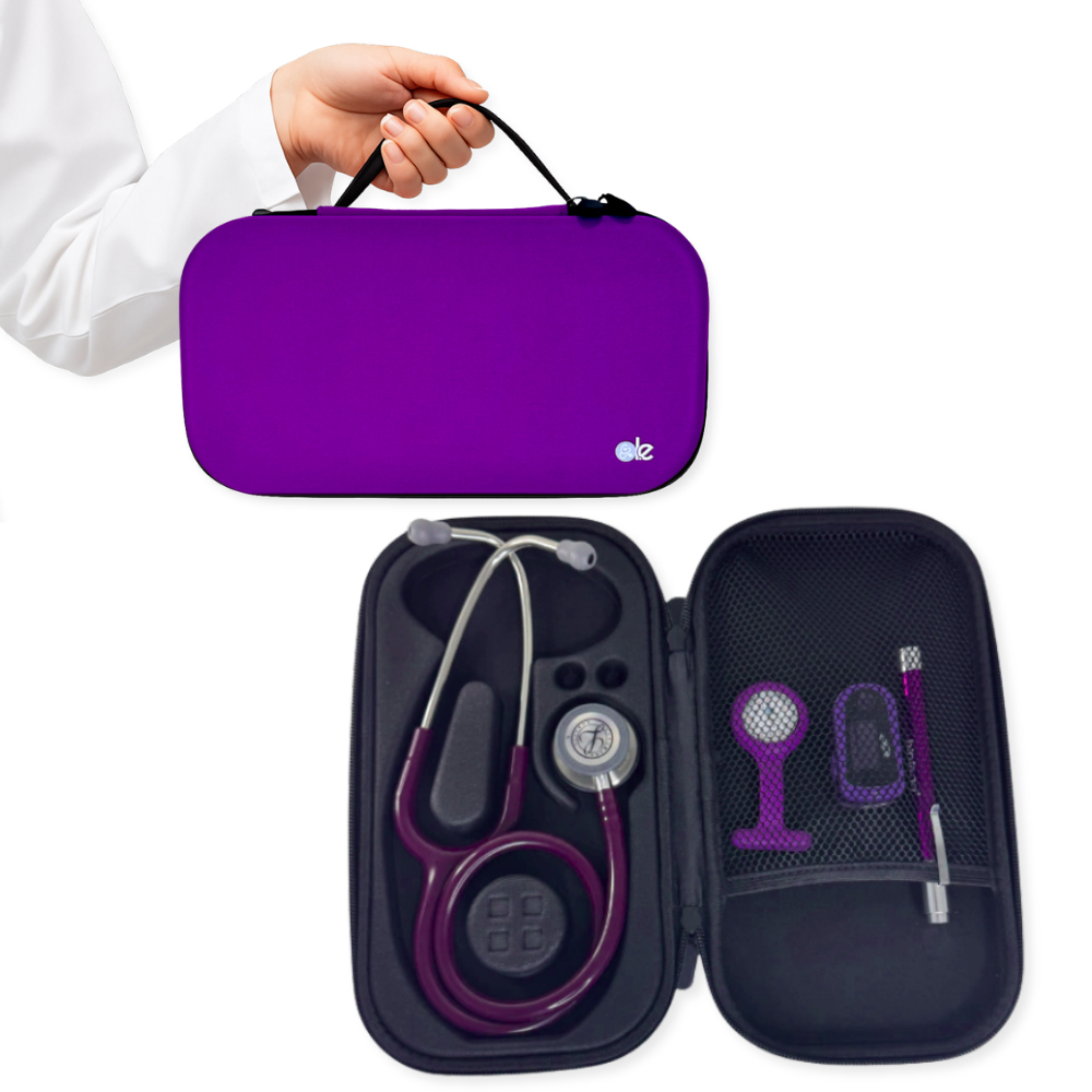 Case Premium Para Estetoscópio Roxa - Le Medical