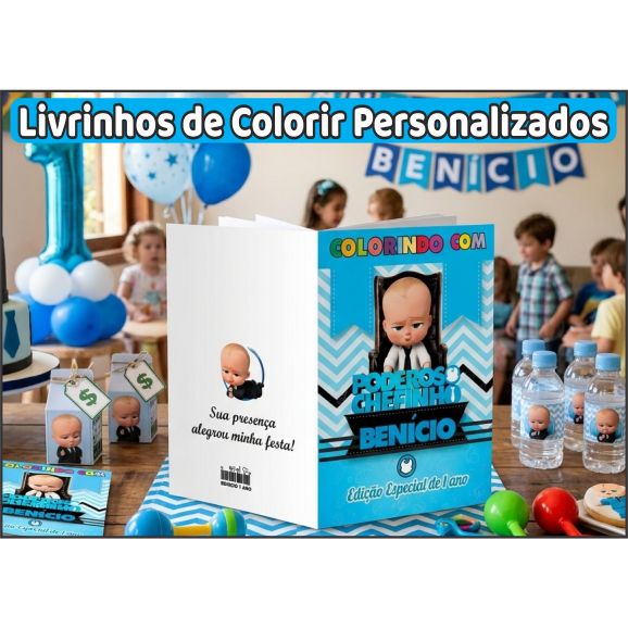 Livrinhos Colorir Poderoso Chefinho Personalizados - Revistinhas de colorir [Lembrancinha para festa]