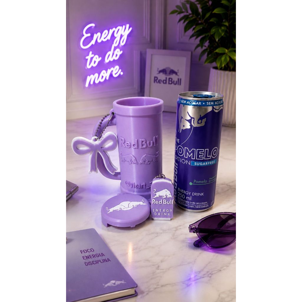 Caneca Personalizada Porta Lata Energetico RedBull