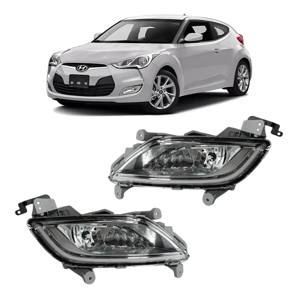 Farol De Milha Dianteiro Veloster 2011 2012 2013 Par Ambos Lados 922012V000 922022V000 Novo