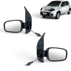 Retrovisor Uno Vivace C/ Controle 2010 A 2024 4pt