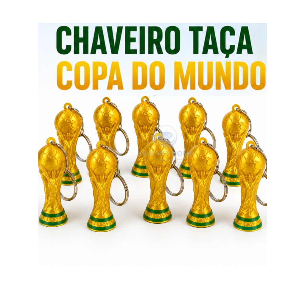 Kit Chaveiro Taça da Copa FIFA 2026 - Seleção Brasileira
