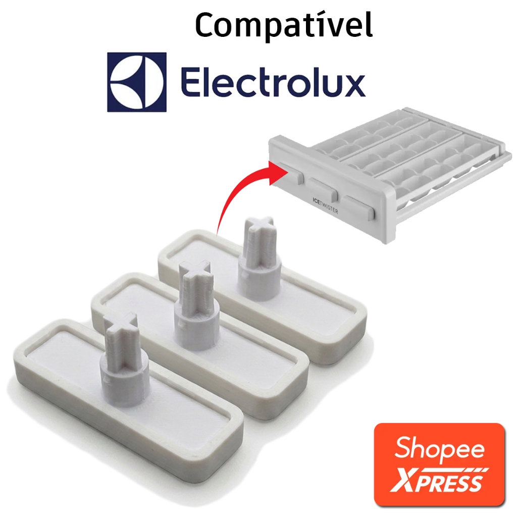 Gelo Botão REFORÇADO Compatível Icetwister Electrolux DB84 DB83 DB84X DB83X