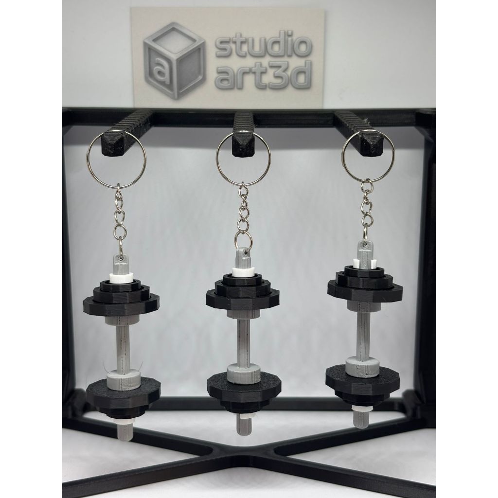Chaveiro Fitness Academia Halter Kettlebell Anilha Coqueteleira Musculação 3D Presente