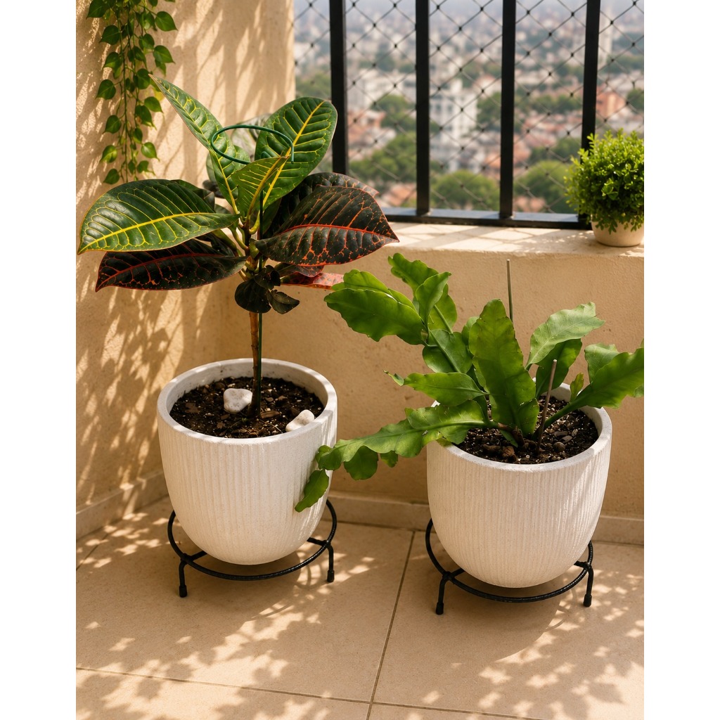 SUPORTE DE CHÃO PARA VASO EXTRA REFORÇADOS ( SUPORTA 80KG) KIT C/ 2.