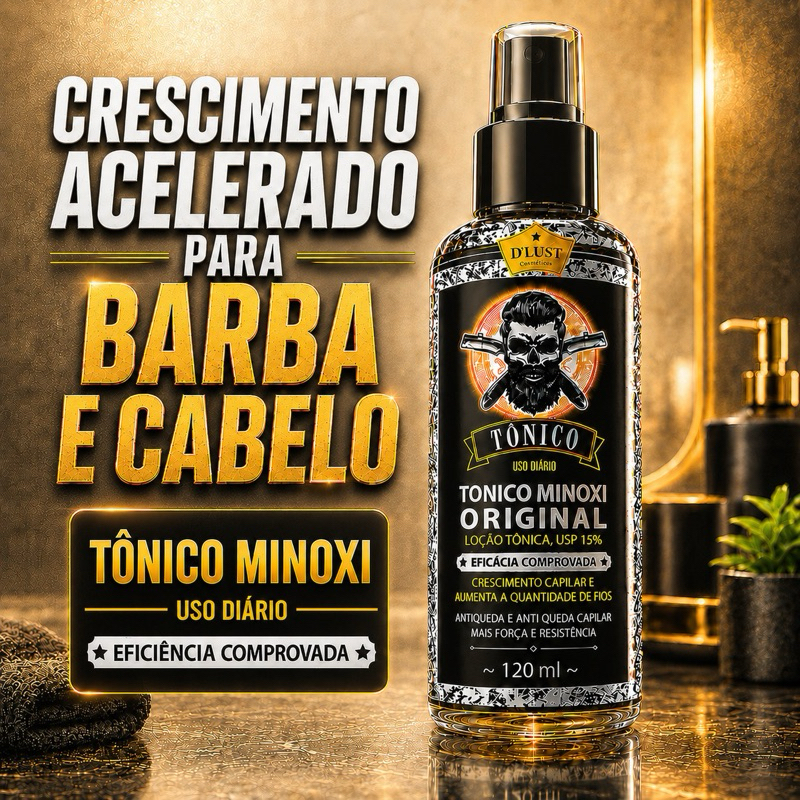 Tônico Capilar Cabelo Barba Sobrancelha Ultra Minoxi Original Capilar Crescer  Poderoso Rápido Antiqueda