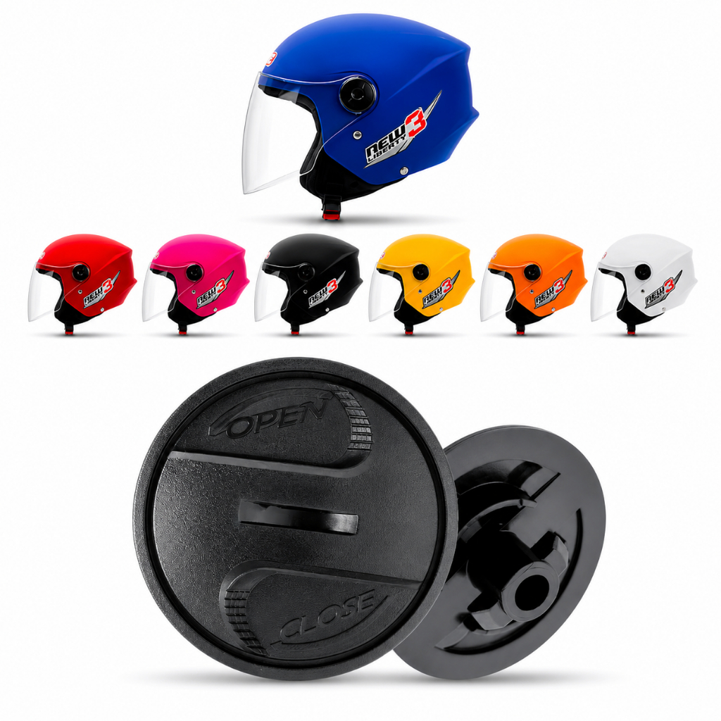 Kit Botão Viseira Capacete New Liberty / Atomic / Mixs Way – Envio Imediato
