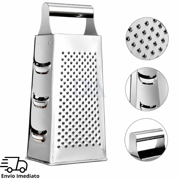 Ralador 4 Faces Aço Inox Legumes Fatiador Queijo