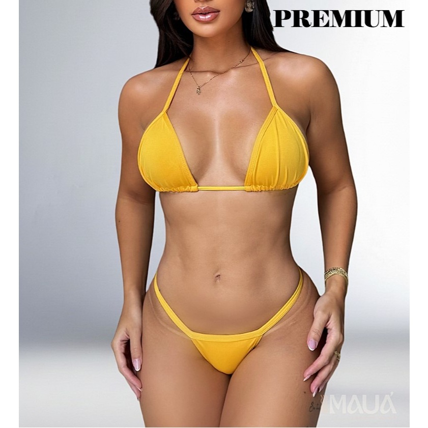 Biquíni Premium Sem Bojo Levanta Bumbum Moda Praia Blogueira