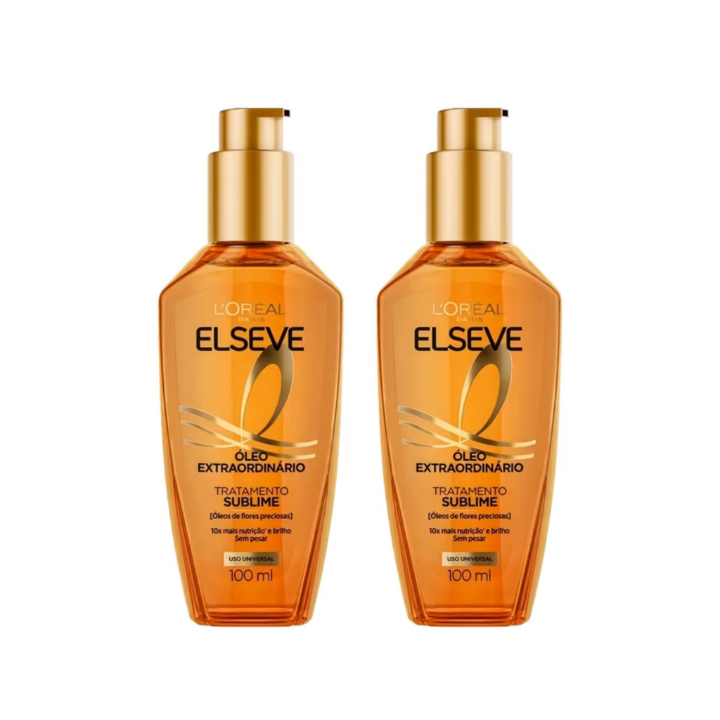 KIT C/2 OLEO EXTRAORDINARIO TRATAMENTO RECONSTRUTOR LOREAL PARIS ELSEVE 100ML