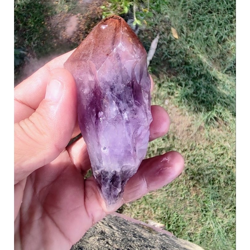 Auralite 23 Super Seven Cacoxenita Red Cap Rutilo Vermelho Raro