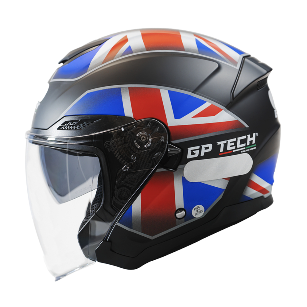 CAPACETE GP TECH OPEN OF669 UK FOSCO ABERTO