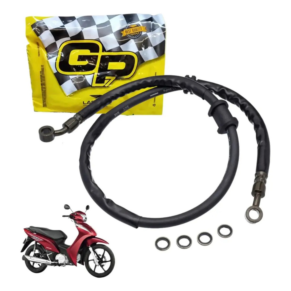 Mangueira Cabo Flexível Freio Dianteiro GP7 Moto Honda Biz 125 KS ES EX 2009 a 2017