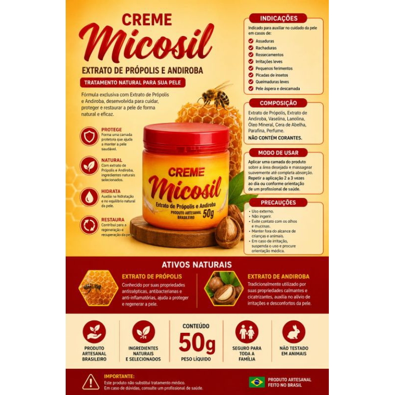 12 Unidades de pomada micozil 50g