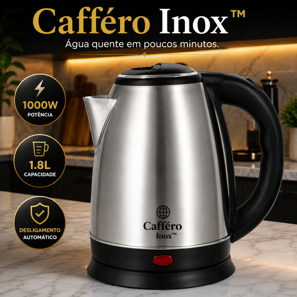 Chaleira Eletrica Inox Capacidade 18 Litros Potente 1000 Watts Rápido Aquecimento 127 Volts