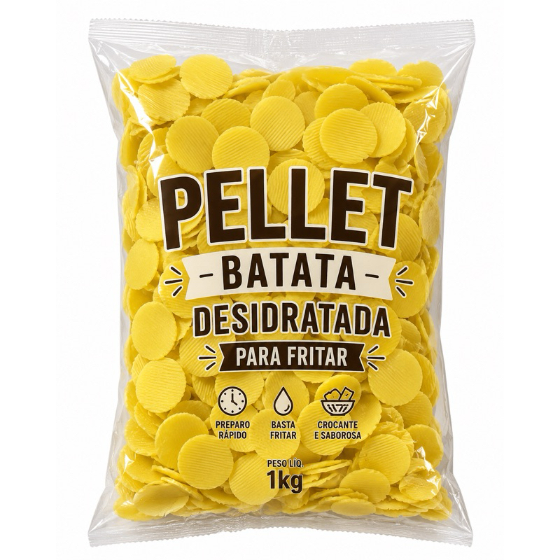 Batata Mexicana Desidratada Pellet de Batata Desidrata 1kg Snacks