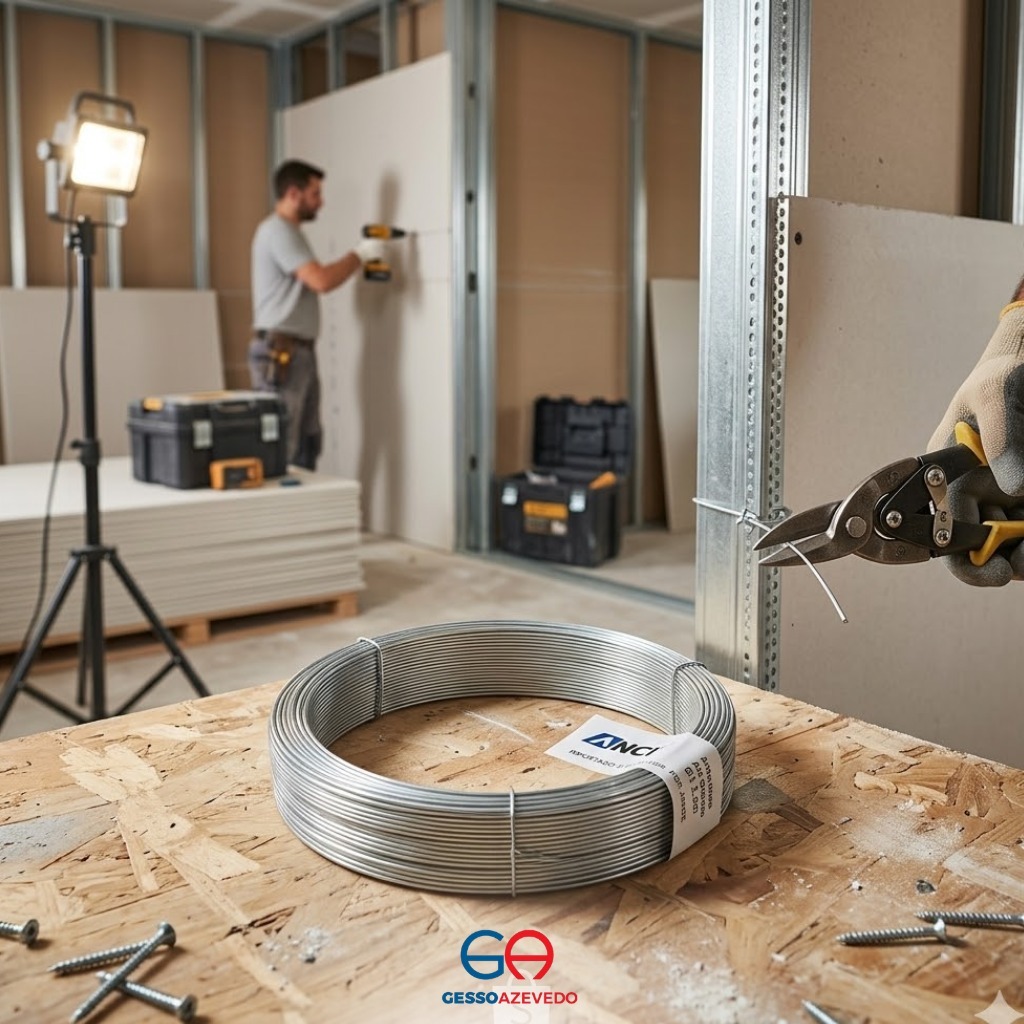 Arame Galvanizado 18 (1,24) artesanato, Forro Drywall, plaquinha, construção 1kg aprox 100m