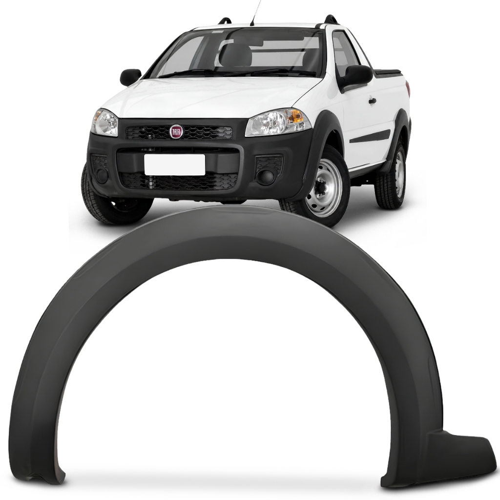 Moldura Paralama Dianteiro Strada Working Trekking 2014 A 2020 Cinza Texturizado