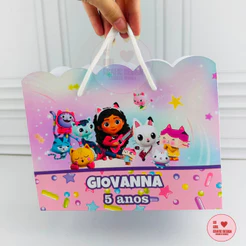 Sacolinha A Casa Mágica da Gabby Lembrancinha Aniversário Infantil