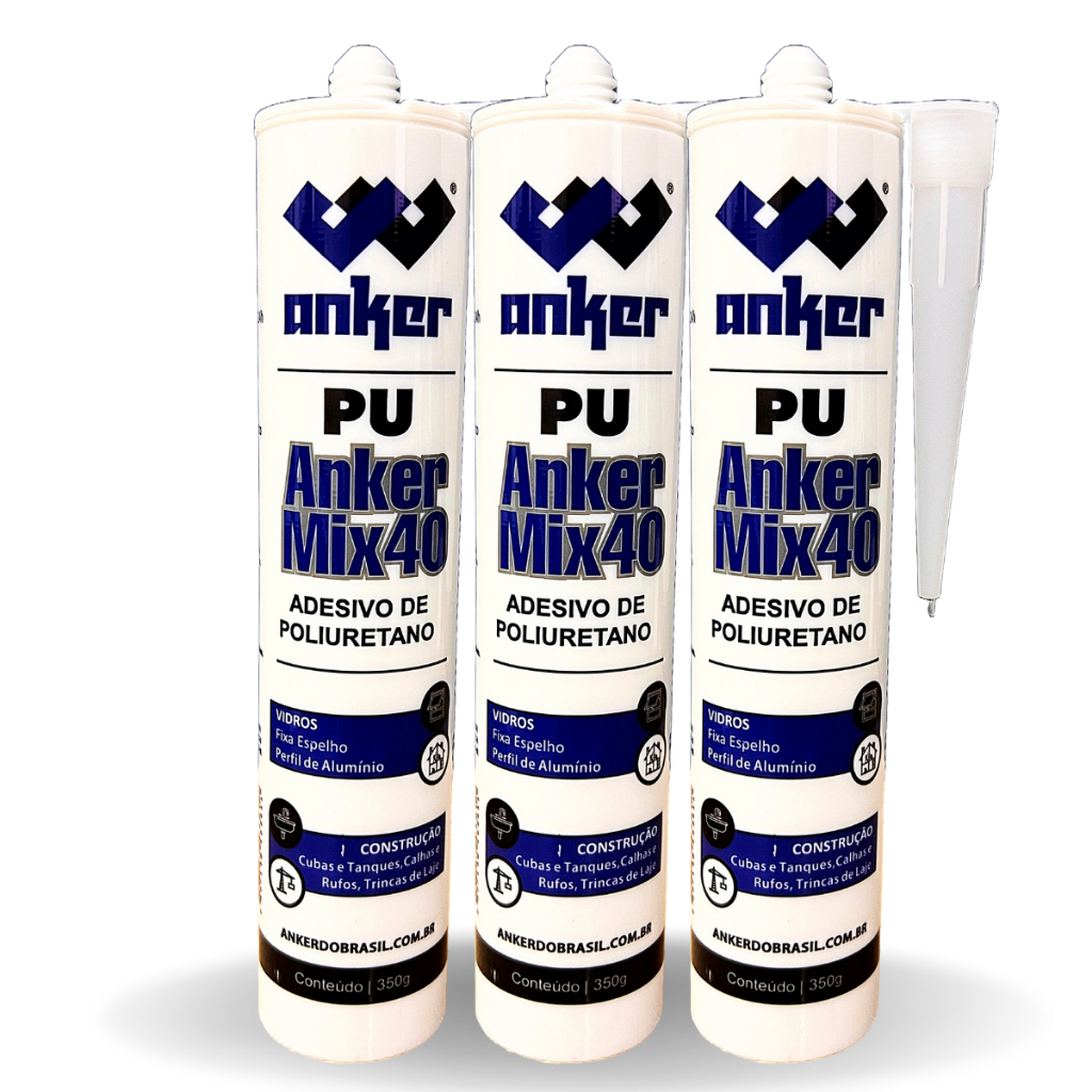 Kit 3 Adesivo Selante Veda Cola Pu Calha E Rufo