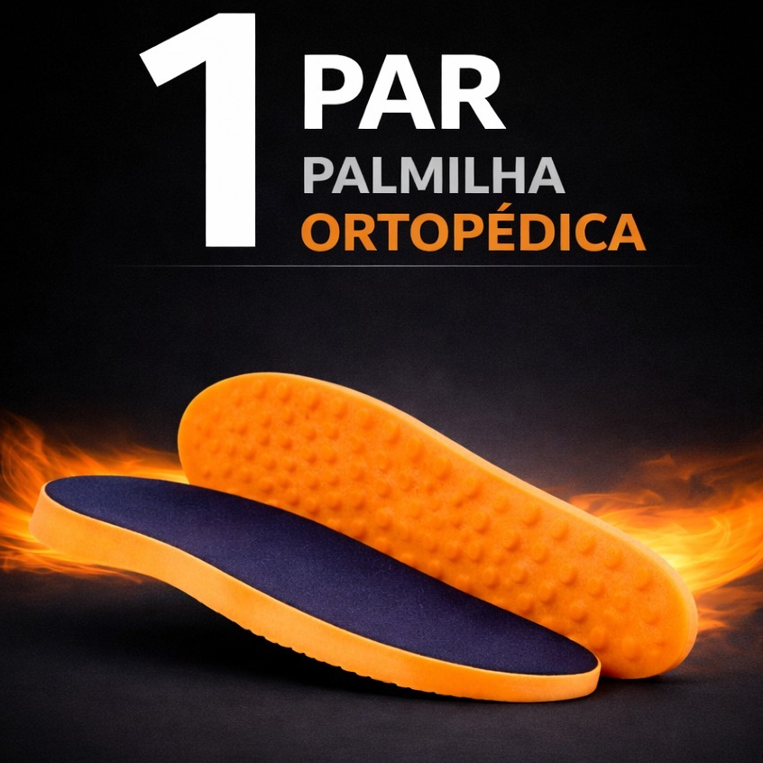 Palmilha Ortopedica Macia e Confortavel Leve Perfeita em Qualquer Tipo de Calçado Com Gel Anatomica Dores