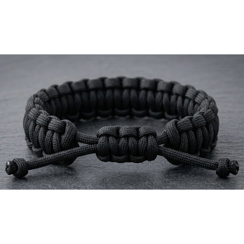 Bracelete em Paracord 550 com nó deslizante