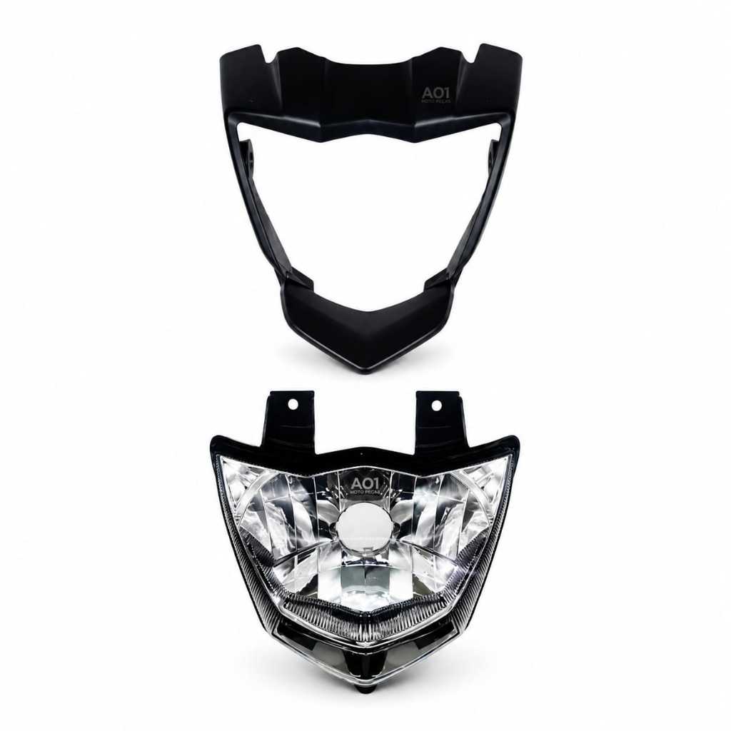 Carcaça Farol Bloco Óptico Yamaha XTZ 150 Crosser 2014 a 2022 Original