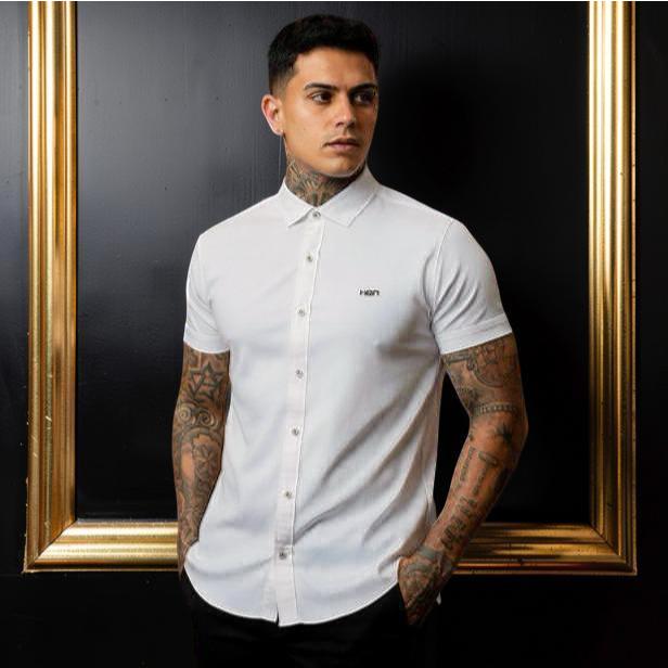 Camisa Masculina Viscose com Elastano, Leve e Confortável, Estilo Casual Moderno - MAISON FINESSE