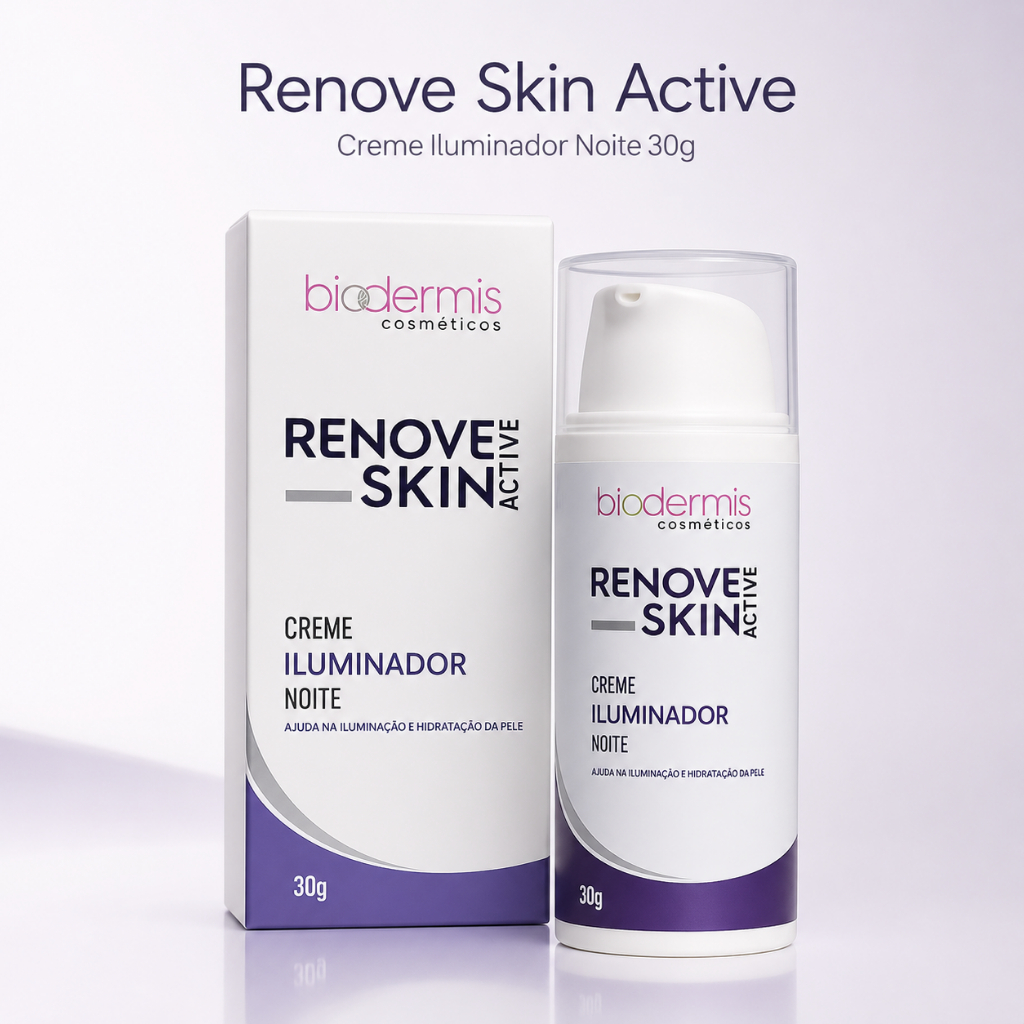RENOVE SKIN NOITE Creme Iluminador de Manchas e Melasma Biodermis