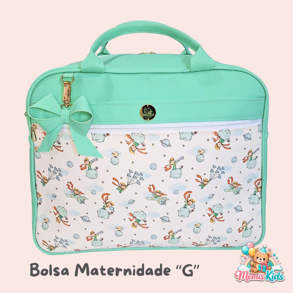 Bolsa Maternidade Grande Luxo Personalizada com Nome + Trocador  Premium Menino e Menina