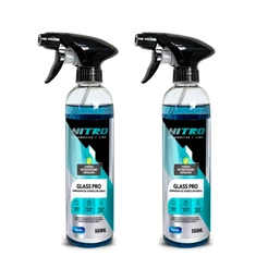 Kit 2 Glass Pro Limpa Vidros Profissional Nitro Automotive Limpeza Automotiva Alta Performance
