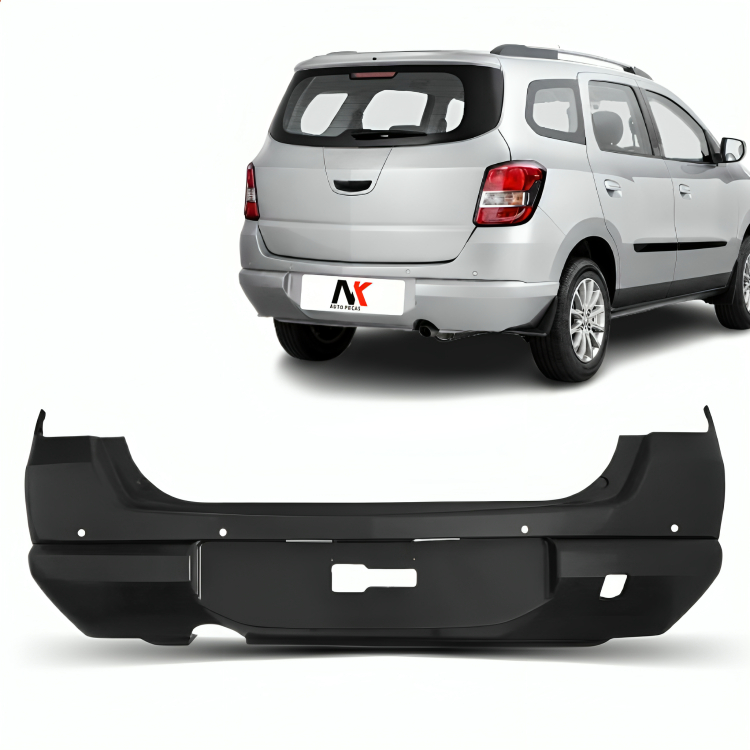 Parachoque Traseiro Spin 2012 2013 2014 2015 A 2018 Com Furo Sensor