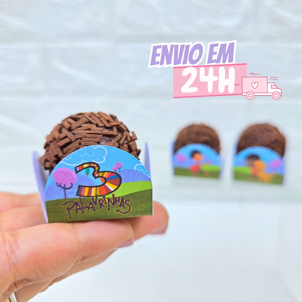 Forminha De Doces 3 Palavrinhas | Personalizado | Lembrancinha de Festa | Aniversário