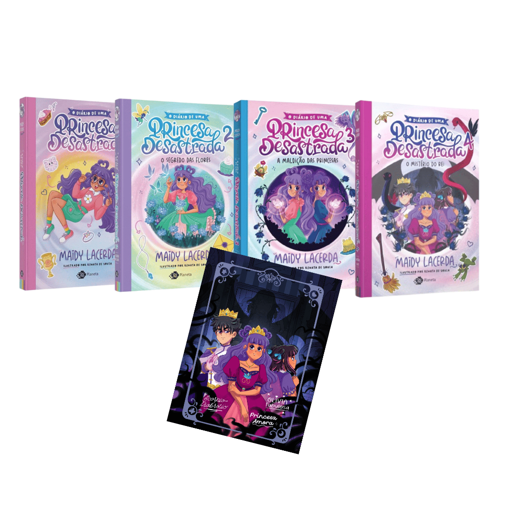 LANÇAMENTO: Coleção Diario de uma Princesa Desastrada 1 ao 4 + Brinde Exclusivo