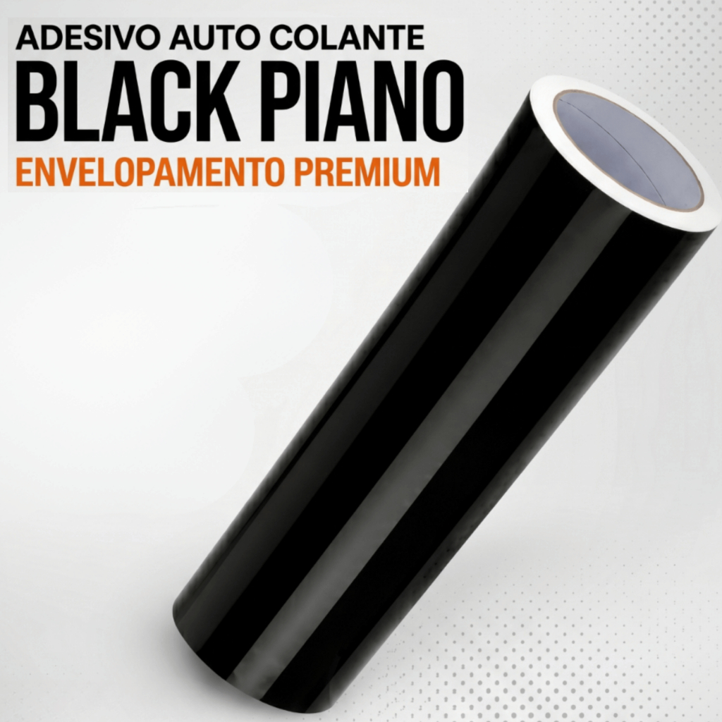 Rolo Adesivo Vinil Black Piano Auto Colante Envelopamento Carros Móveis Impermeável Lavável