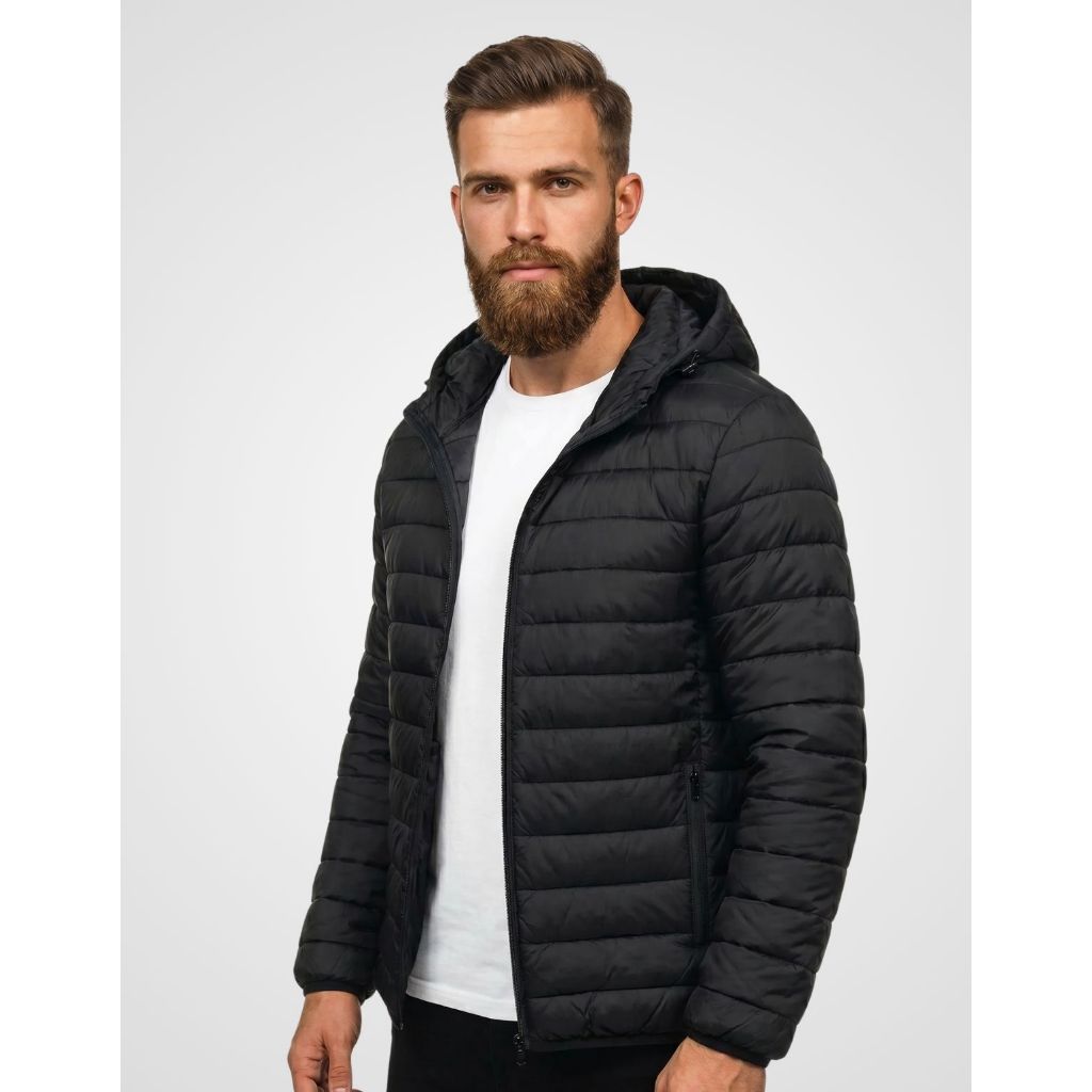 Jaqueta Puffer Bobojaco corta vento Nylon Frio reforçada