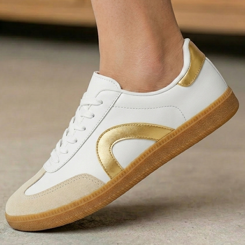Tênis Feminino Retrô Vintage Versátil  Estiloso Leve Confortável Resistente 34 Ao 39 Barato