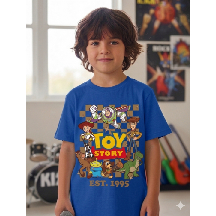 Camiseta Infantil Infanto Juvenil Toy Story 5 Filme Woody Buzz Lightyear Desenho Personagens 2026 — imagem 2 de 2