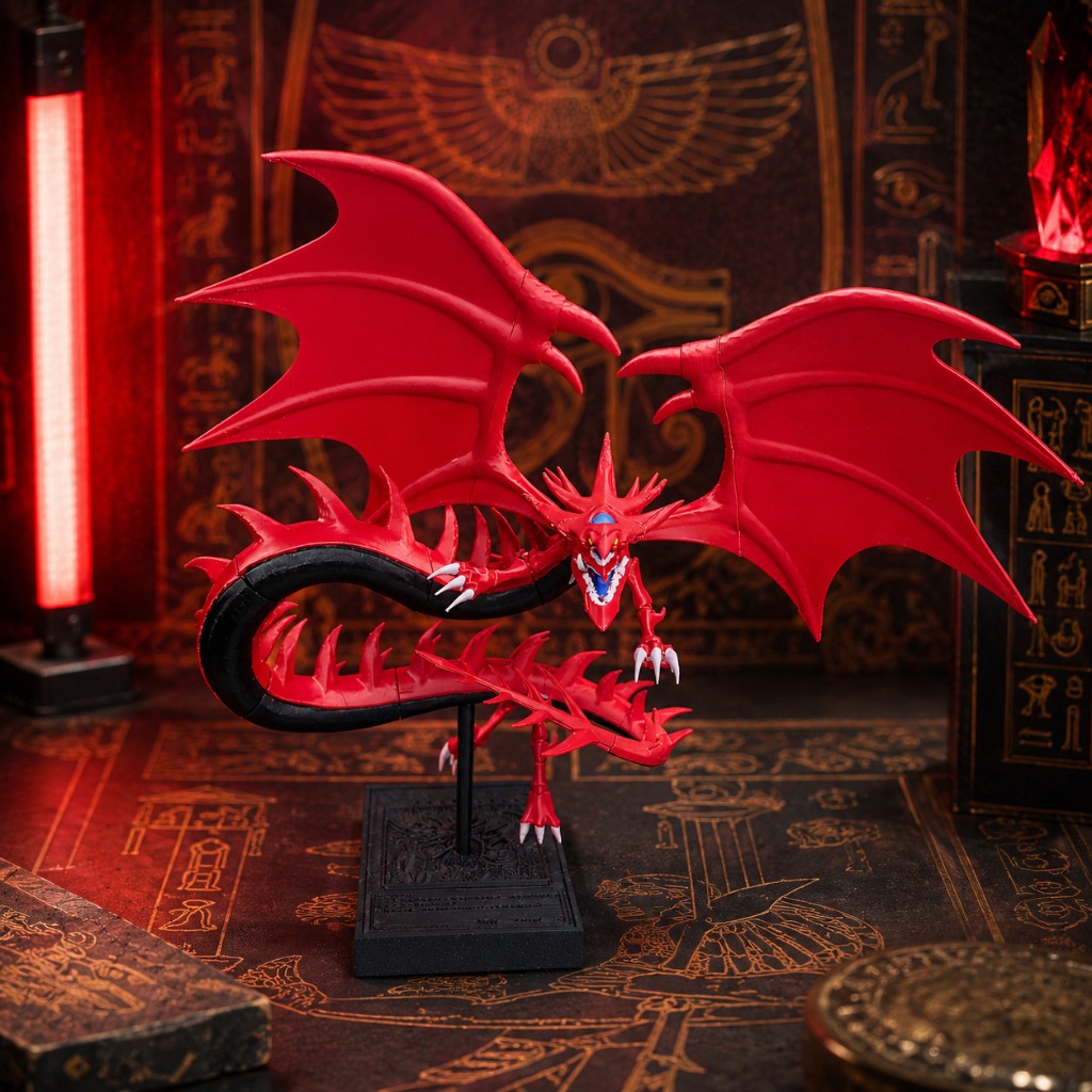 Action Figure Slifer o Dragão Celeste | Boneco 3D Yu-Gi-Oh! Deuses Egípcios