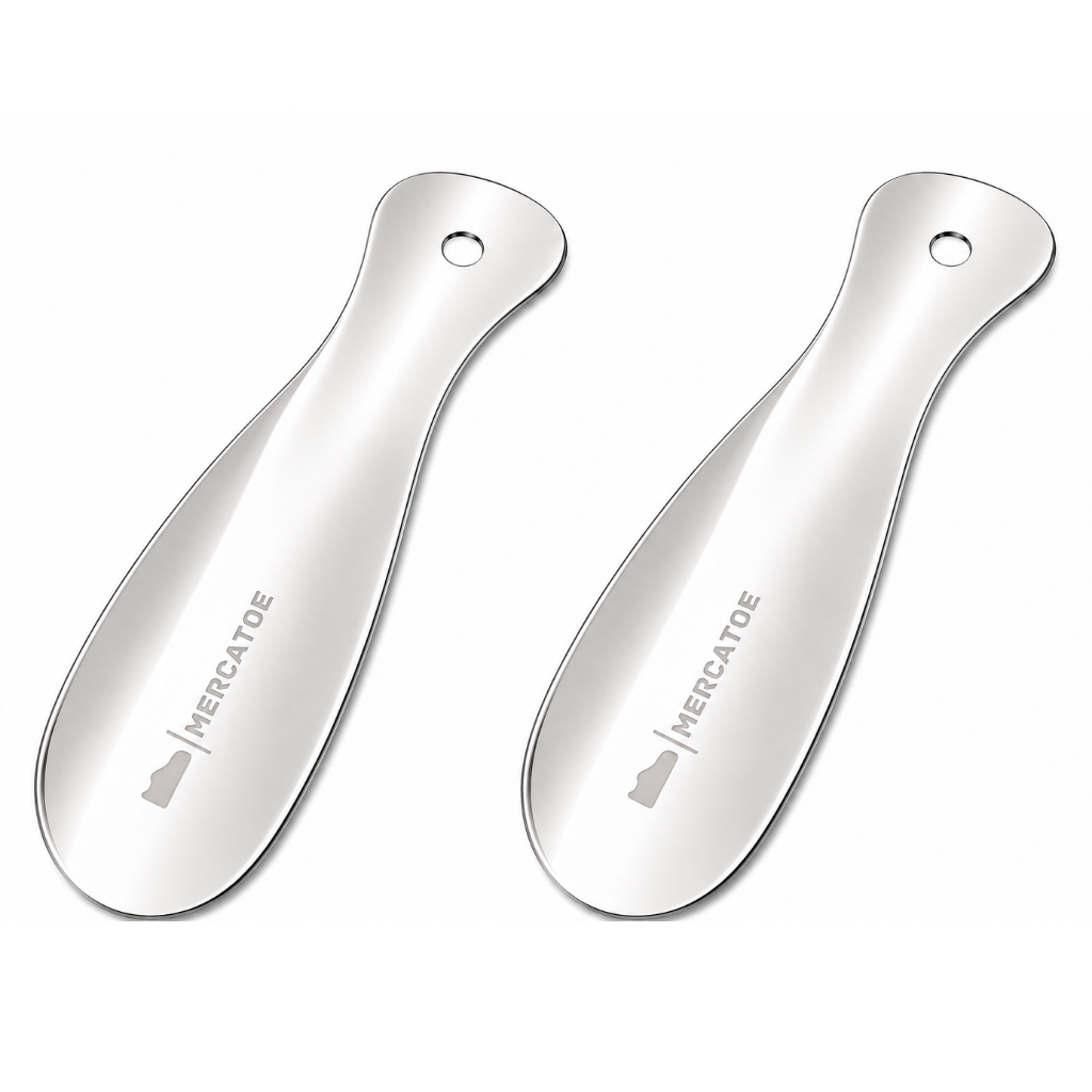 Calçador Calçadeira de 19cm BULL MERCATOE Aço Inox para Sapatos Tênis Sandálias