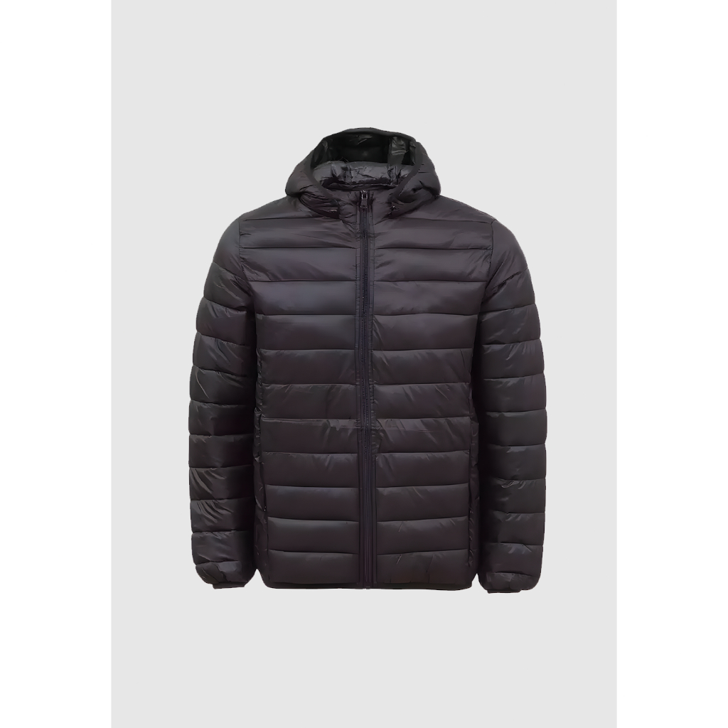 Jaqueta Bobojaco Puffer Streetwear Casaco Confortável Gorro Removível